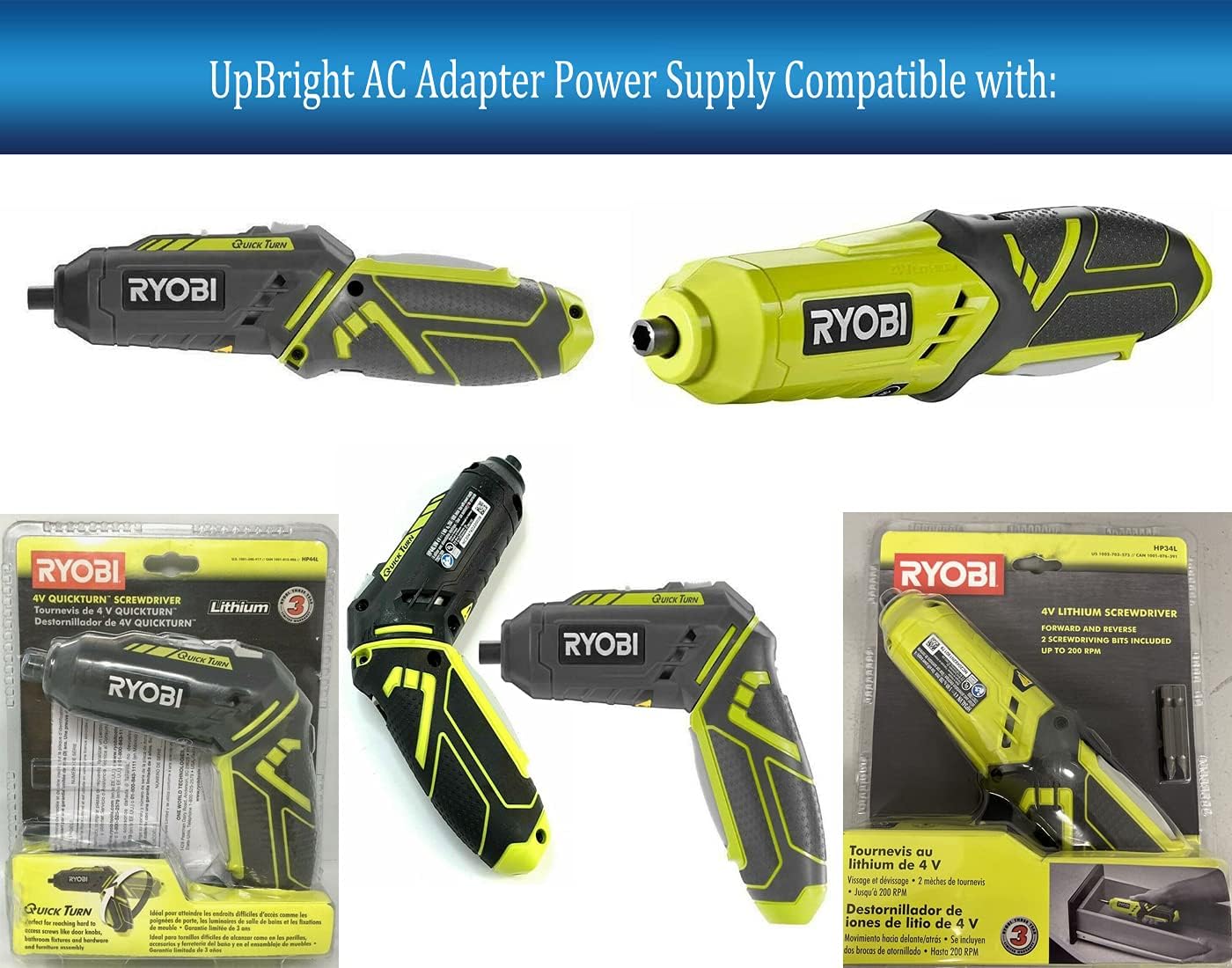 Amazon.com: UpBright 5V AC/DC Adapter Compatible with Ryobi HP44L
