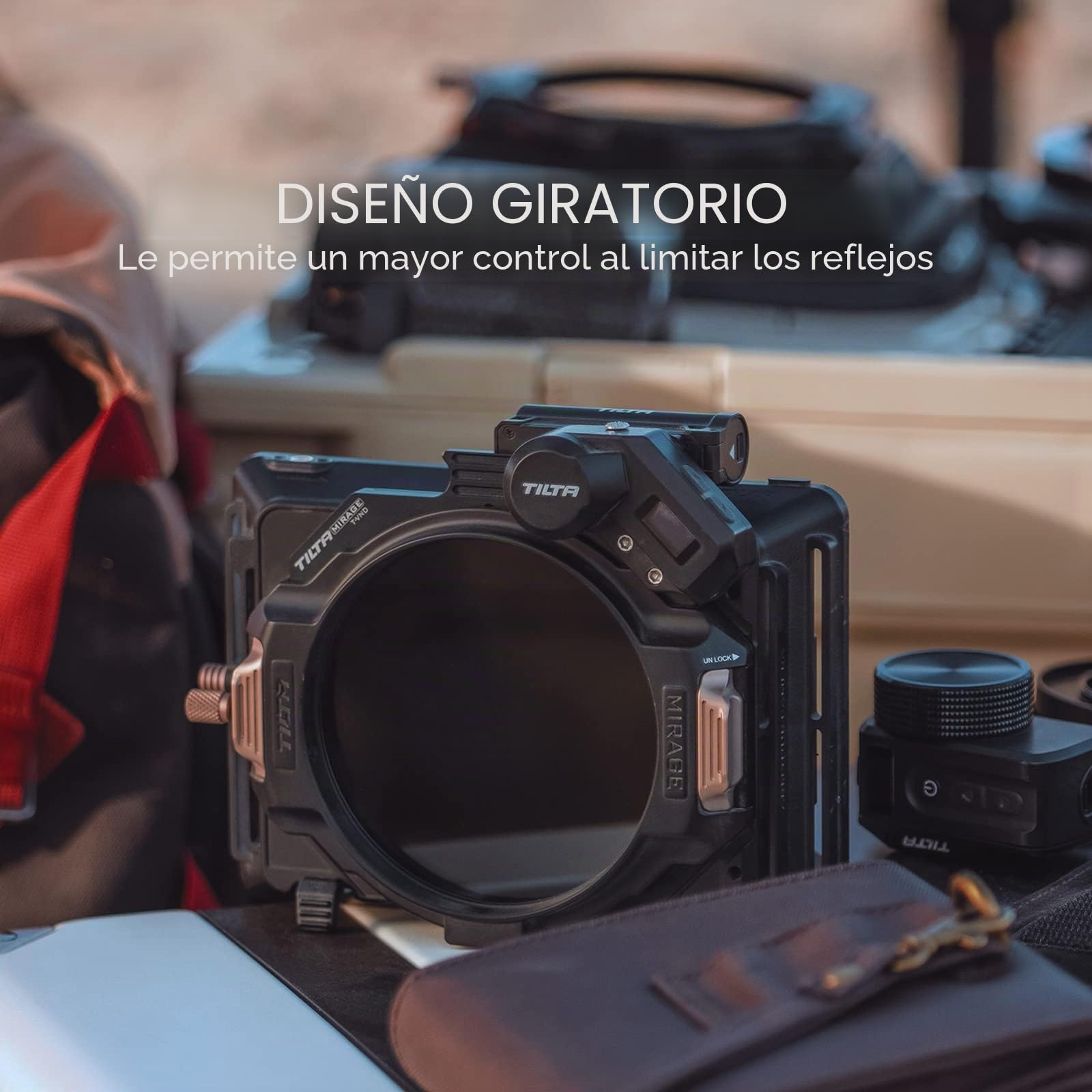 Tilta Filtro polarizador de 95 mm para Tilta Mirage Matte Box PL CPL Tecnología fija en 95 mm Lente de filtro ligero Abrazadera Adaptador Anillo inalámbrico Motor MB-T16-POLA