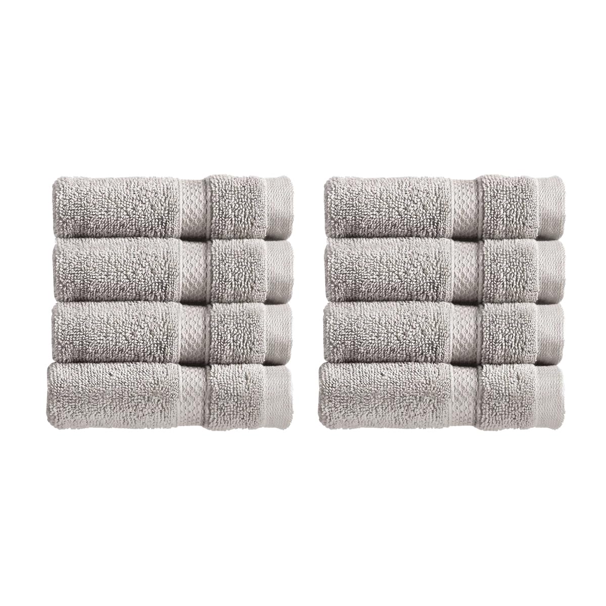 Christy Chroma Bath Towels | Set of 2 | Highly Absorbent Heavyweight 675GSM | Bold and Bright | Soft Velvety Smooth Bathroom Shower Towels | 100% Cotton | Sustainably Made | White — view 83