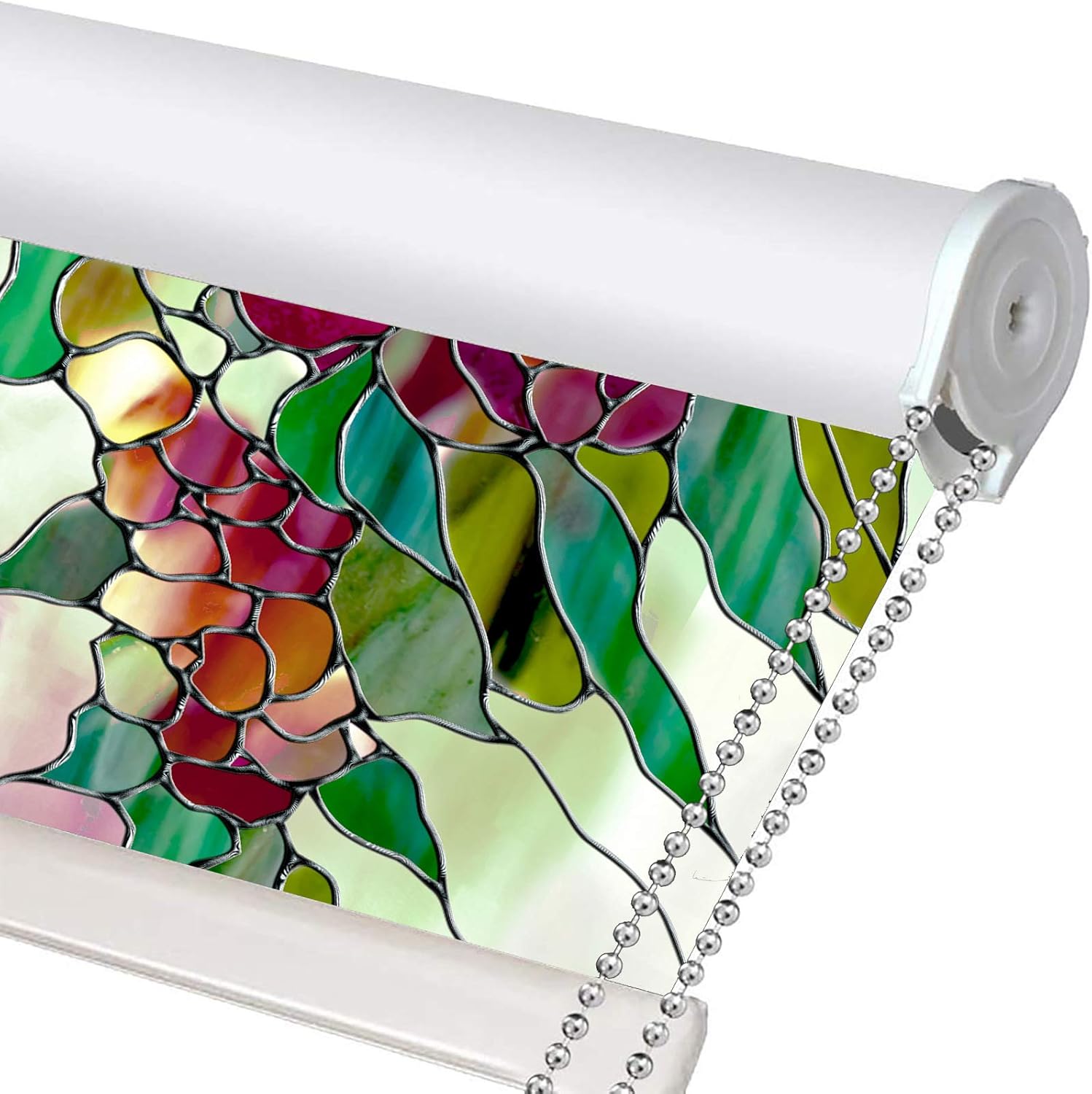 LETAU Blackout Window Shades Blinds, Printed UV Protection Roller Shades Blinds for Home, Door, Restaurant, Hotel