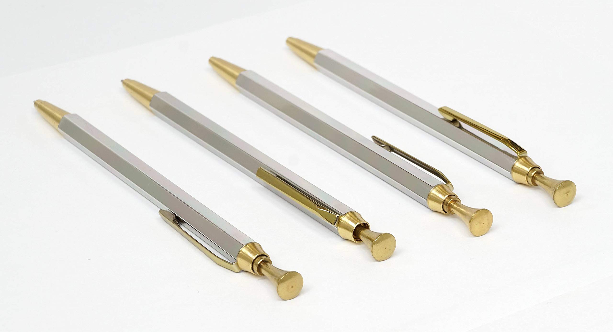 筆記具 6 Amazon | 日本製 Z88ゴールド＆シルバー 6角ノック金属