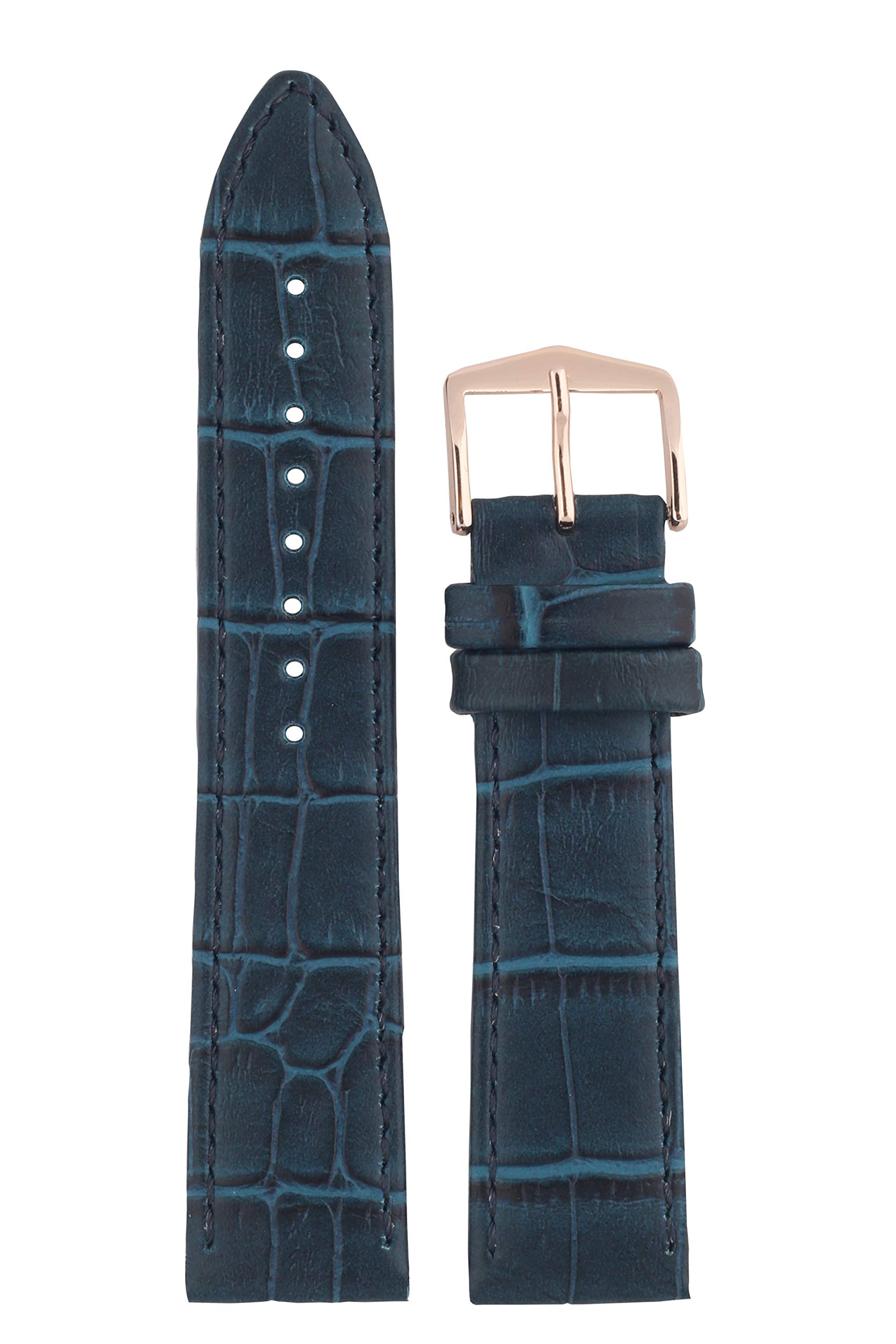EXOR 20MM LEATHER WTACH STRAPS BOUTELL BLUE Colour With RETRO finish of Genuine watch Leather strap (B08MV87SRW) Amazon Price History, Amazon Price Tracker