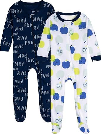 Onesies Brand baby-boys 2-pack Footed Pajamas