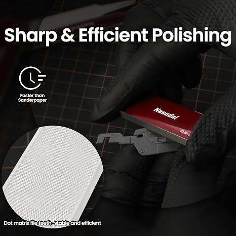 3pcs Hobby Glass File Polishing Tool for Gunpla Model, 3D Prints