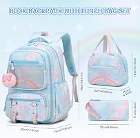 Kids School Backpack With Butterflies – Boys & Girls Bookbag With Chest Strap, Durable Polyester