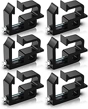 moveland Camper Shell Clamps - Heavy Duty Truck Cap Clamps - No Drilling Required Truck Topper Clamps for Chevy Silverado Sierra/Dodge Dakota Ram 1500 2500 3500, F150 F250, Titan, Tundra (6 Pack)