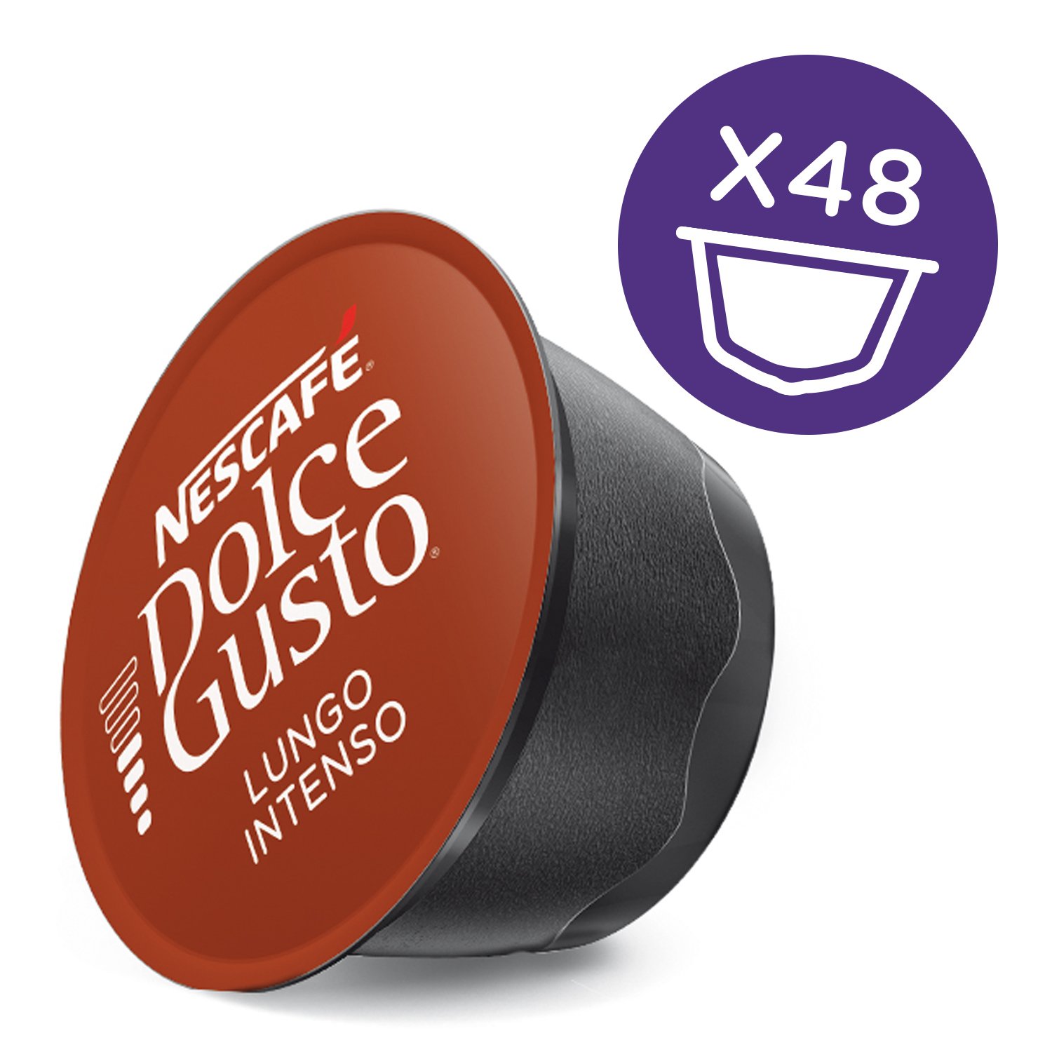 Nescafé Dolce Gusto Caffè Lungo Intenso, 48 capsule, 3 confezioni da 16
