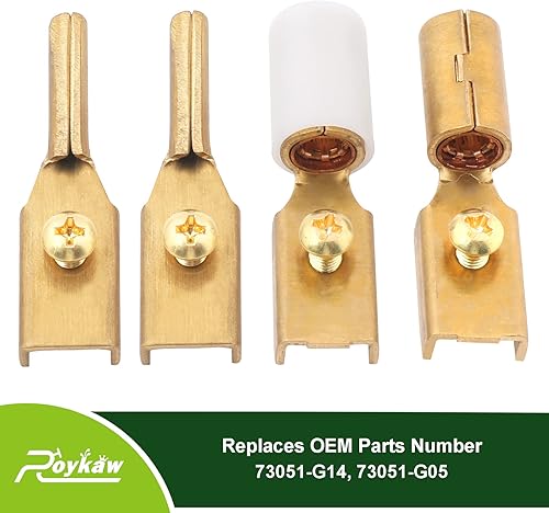 Miniatura 4 de Roykaw EZGO 36 voltios Powerwise enchufe cargador macho Pin Radsock y receptáculo hembra Pin Radsok OEM # 73051-G14 73051-G05