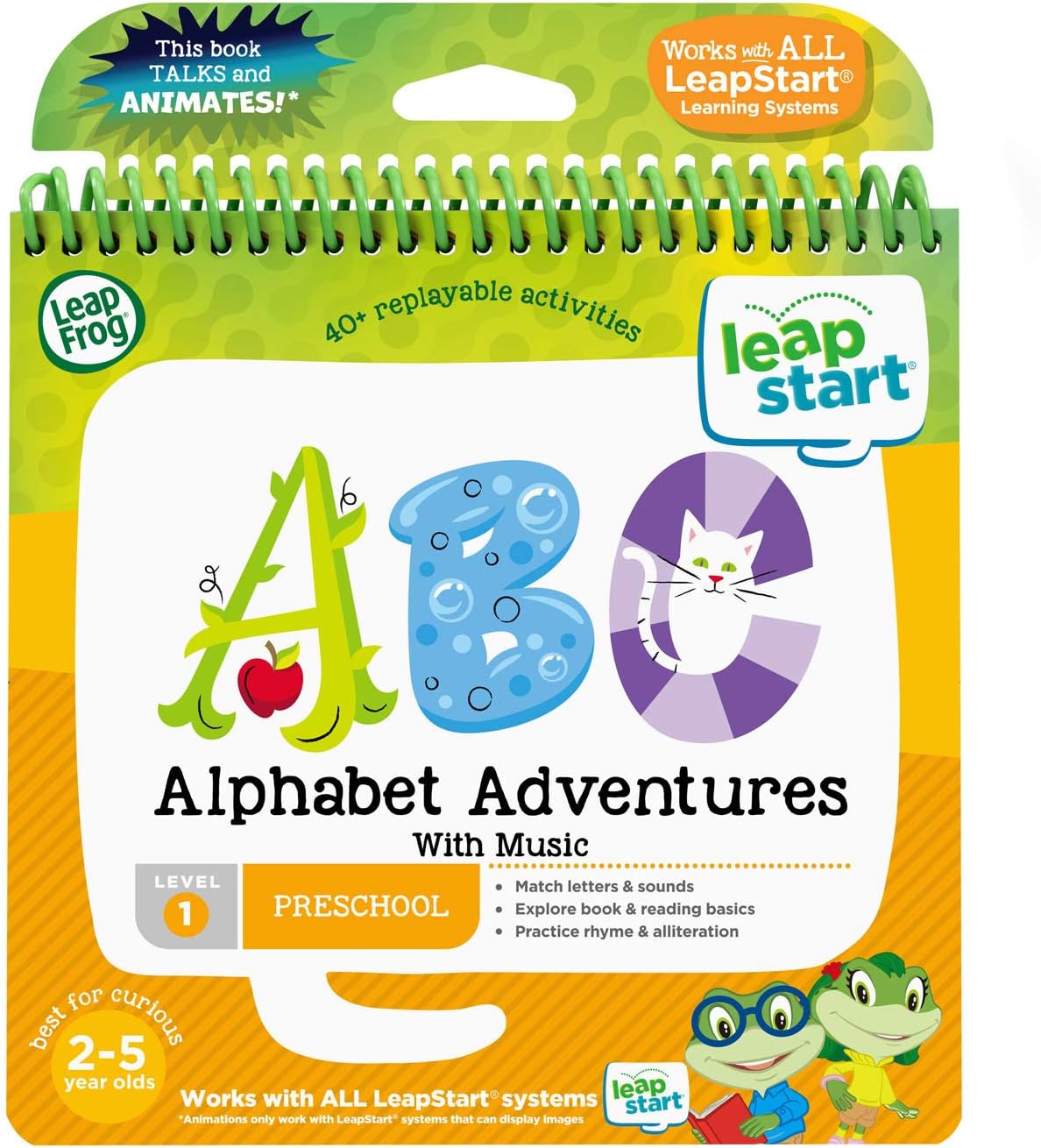 21504 LeapStart Nursery Alphabet Adventures Activity Book, Level 1