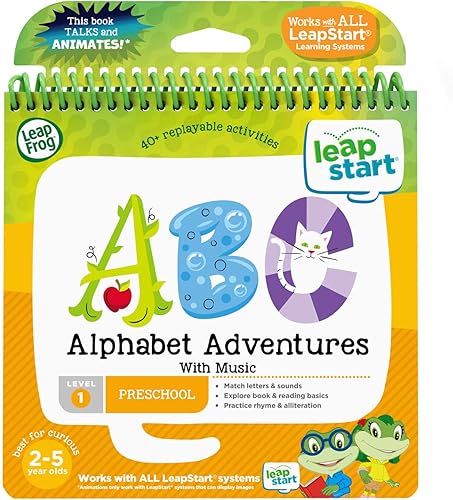 LeapFrog LeapStart - Libro de actividades preescolares aventuras del alfabeto y música
