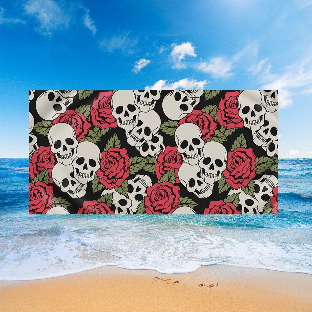 FANSU Teli Mare in Microfibra Grandi, Tropicale Stile Stampa Telo Mare Microfibra Estate Asciugamano da Spiaggia Coperta da Spiaggia per Viaggio Mare Nuotare (Gialli Fiori,70x150cm