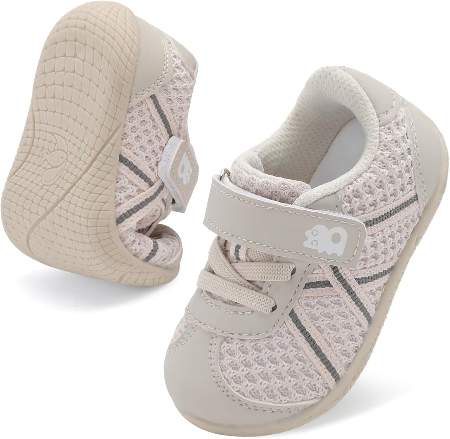 Besroad Toddler Shoes Baby Boys Girls First Walking Shoes Barefoot Infant Sneakers Non-Slip Sole Tennis Shoe