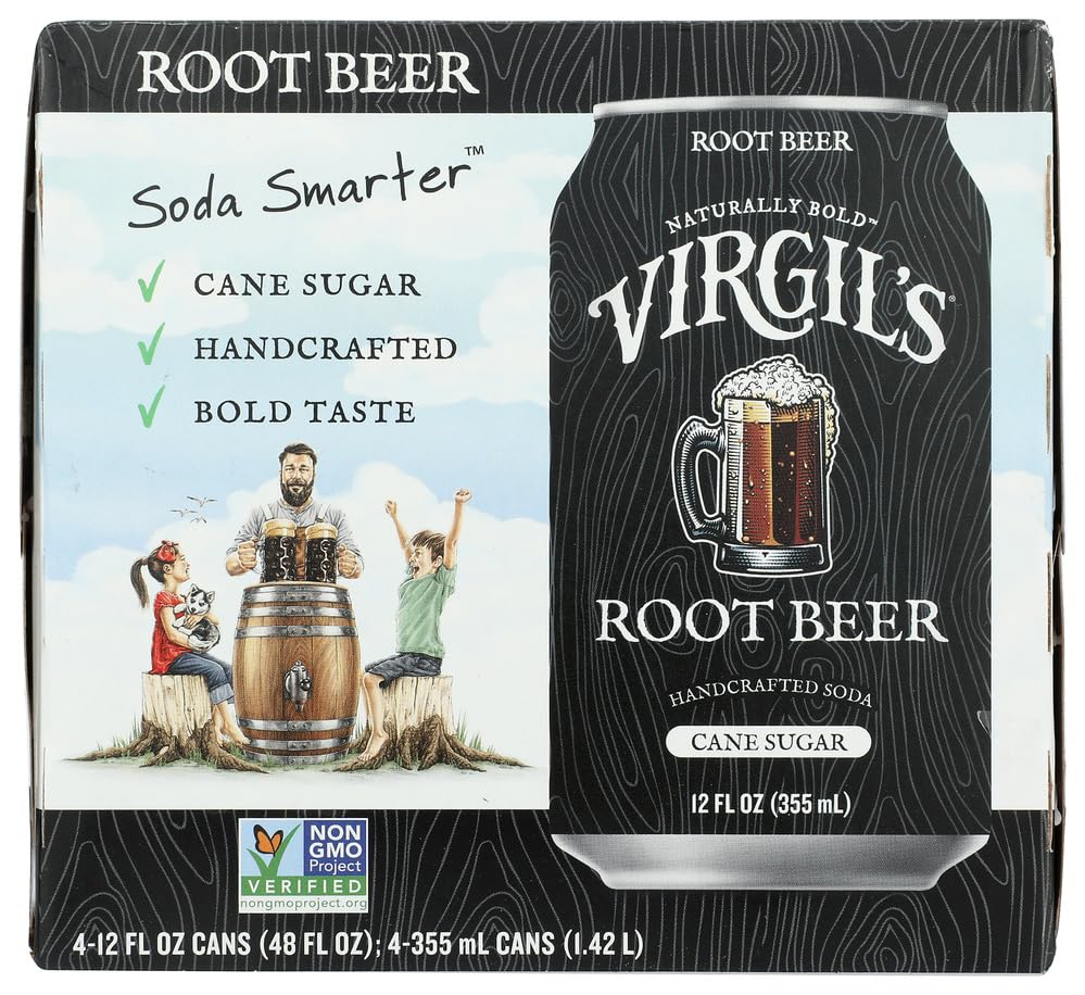 SODA ROOT BEER 4PK CANS