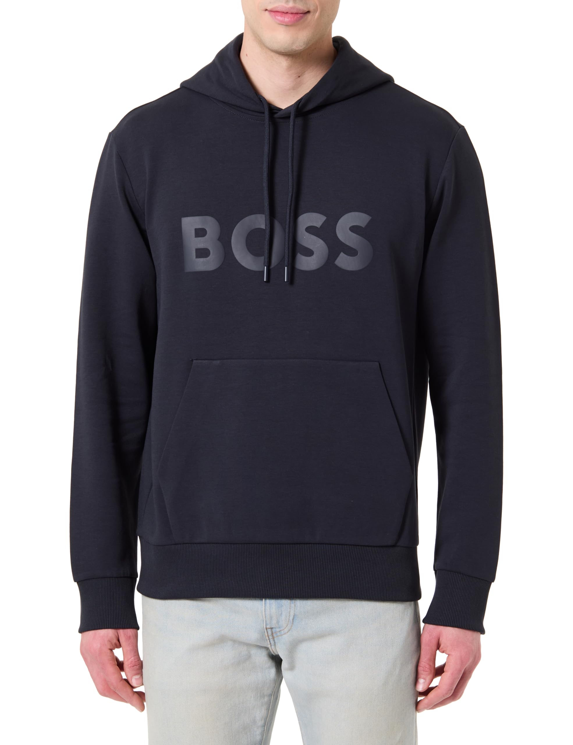BOSS Men's Sweatshirt, Dark Blue 402, XL