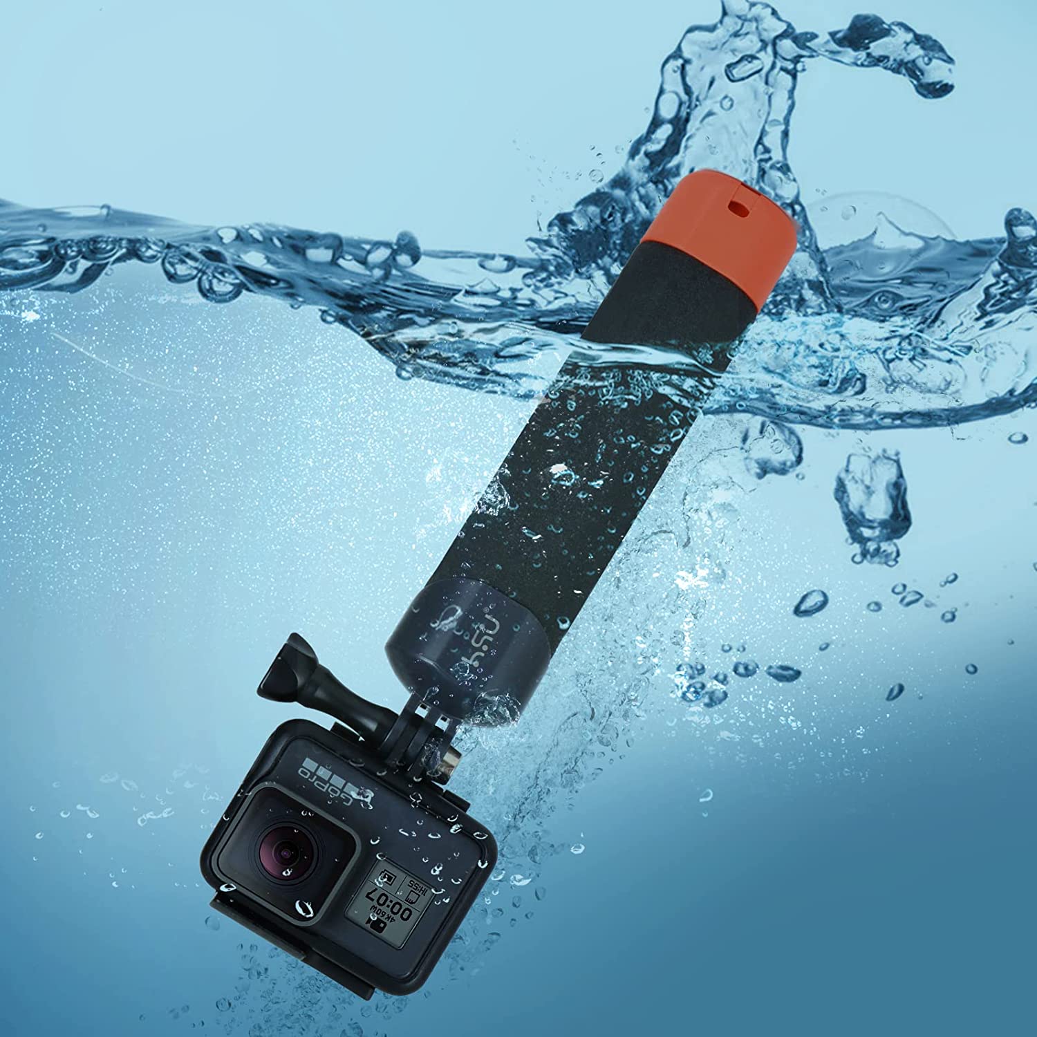 Amazon | HSU ゴープロ フローティングハンドグリップ gopro 水中 