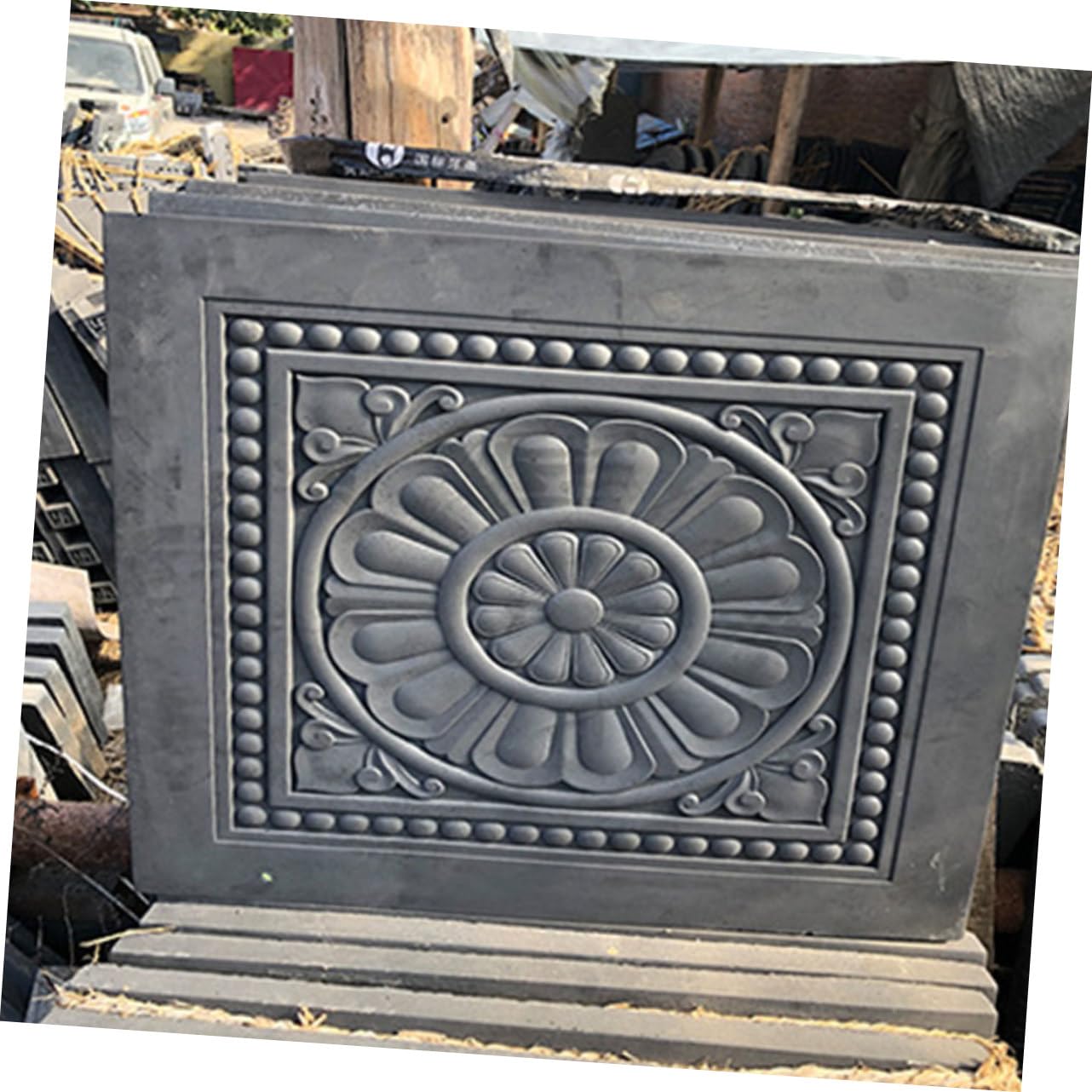 Molde de Plástico Reutilizable para Adoquines de Hormigón Diseño Antiguo para Pavimento en Parques y Patios Estilo Chino, Forma Rápida y Fácil de Desmoldar