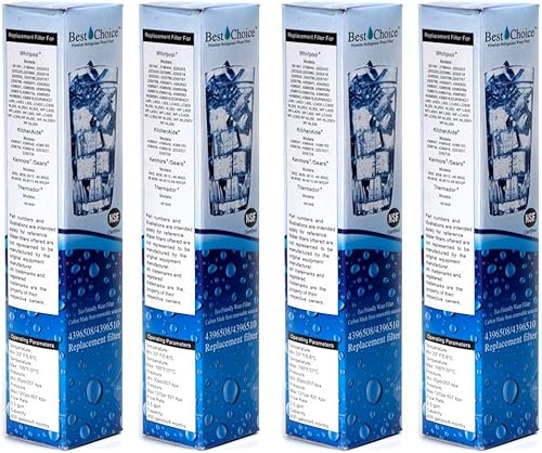 Miniatura 2 de Best Choice - Filtro de agua de repuesto para Whirlpool 4396508, 4396510, EveryDrop EDR5RXD1 Filter 5, NL240V, WFL400, PUR W10186668 Cartucho de