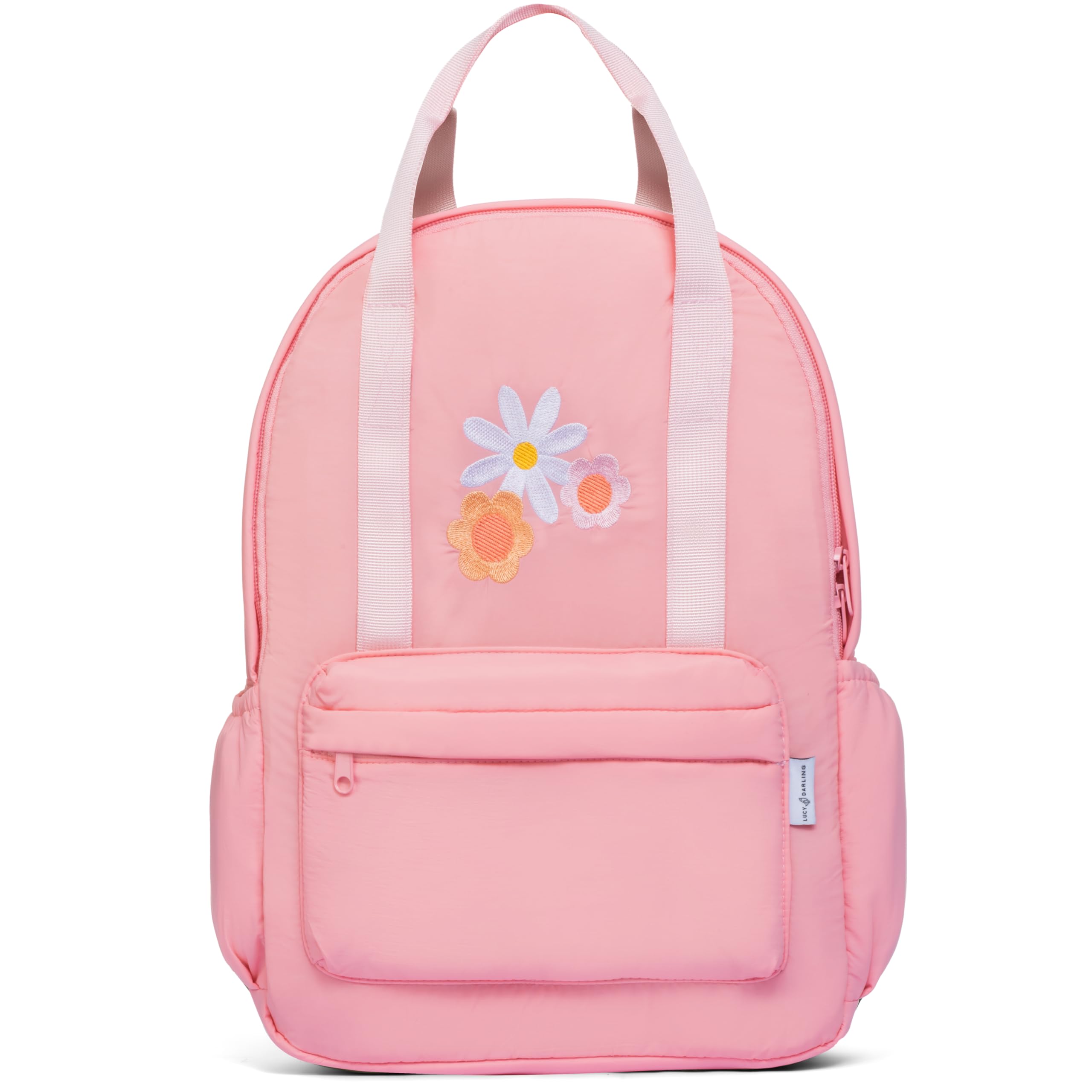 Lucy Darling Flower Child Backpack – Soft Toddler & Preschool Bag for Girls – Lightweight, Stylish, Durable – Side Pocket, Adjustable Straps – Gift
