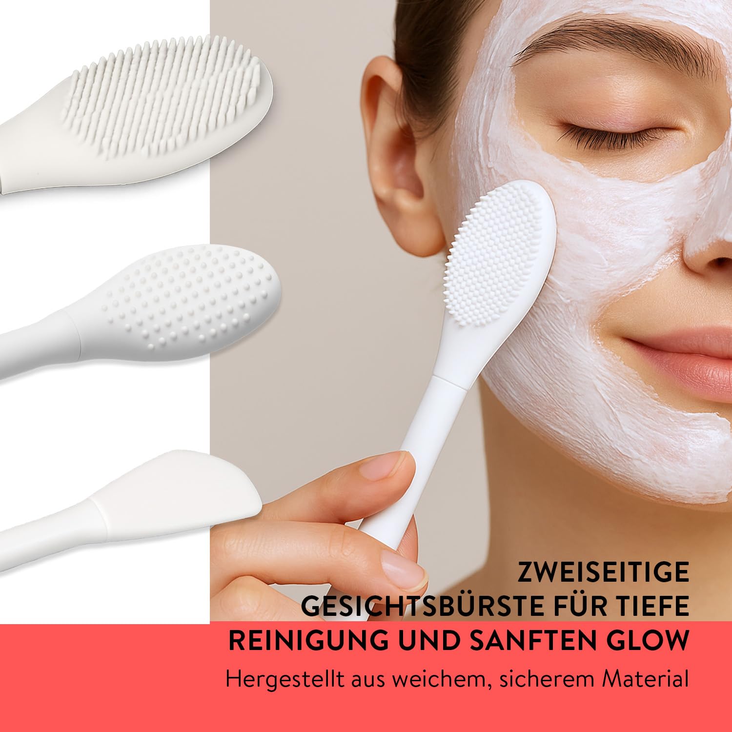 Zestaw Prezentowy Spa 8 sztuk dla Kobiety, Róża Zestaw do Kąpieli i Pielęgnacji Ciała dla Niej, Żony, Kosz Samoopieki z Pędzelkiem do Maseczki, Długą Myjką, Prezent Urodzinowy i Świąteczny dla Kobiety