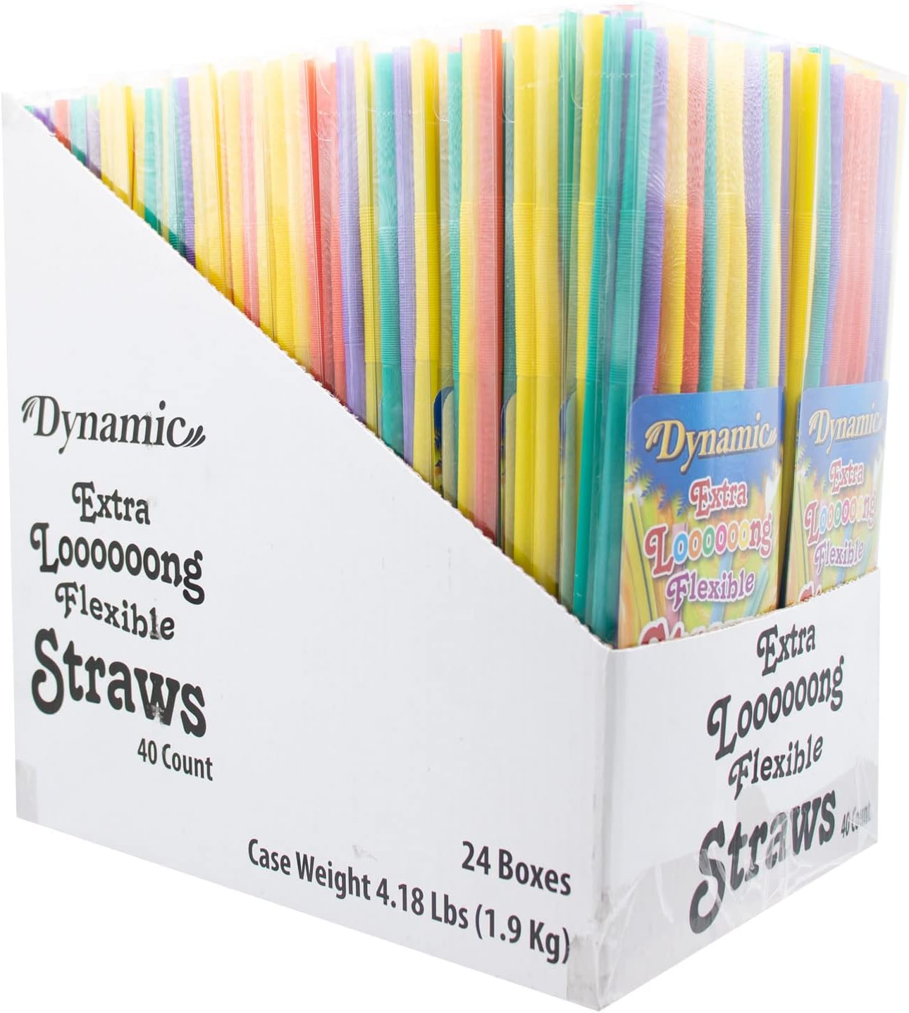 Dynamic Extra Long Straw, 40-Count (Pack of 24)