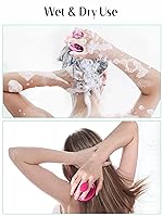 Vista 5 de HEETA Masajeador de cuero cabelludo para el crecimiento del cabello, cepillo de champú exfoliante de cuero cabelludo de silicona suave