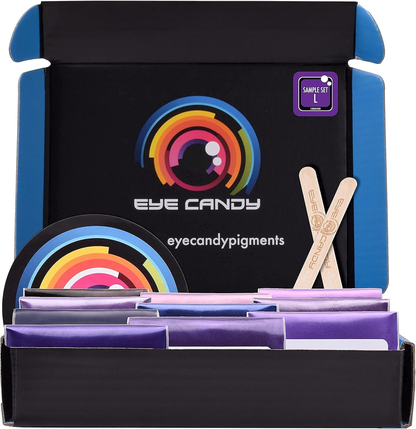 Eye Candy Pigments Purple Mica Pigment Powder Set L- Mica Powder for Epoxy Resin Art - Woodworking - Cosmetic Grade Mica Powder - Bath Bombs - Pigment Powder Variety Pack - 50g - Non-Toxic - Skin Safe - Image 4