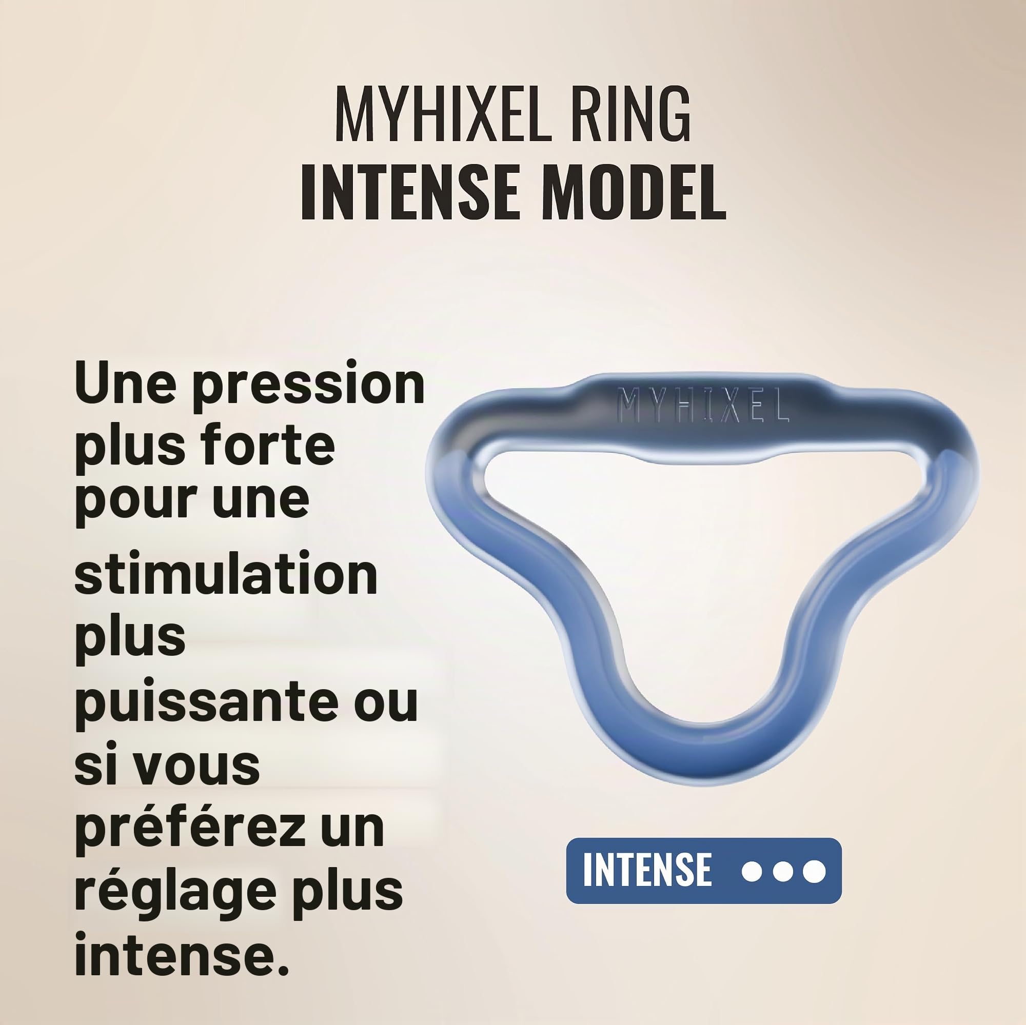 MYHIXEL Ring Intense | Anneau Pénien Triangulaire en Silicone Médical | Pour Maintenir l’Érection | Confortable, Durable, Sans Effets Secondaires