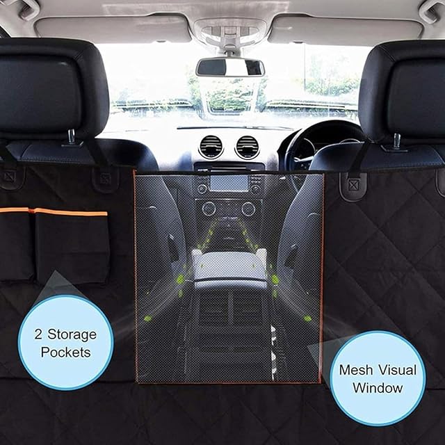 Foto 3 de 7 de OGDIUJLMN Back Seat Extender for Dogs, Pet Cruiser Hard Bottom Car Seat,Waterproof Dog Car Seat Cover