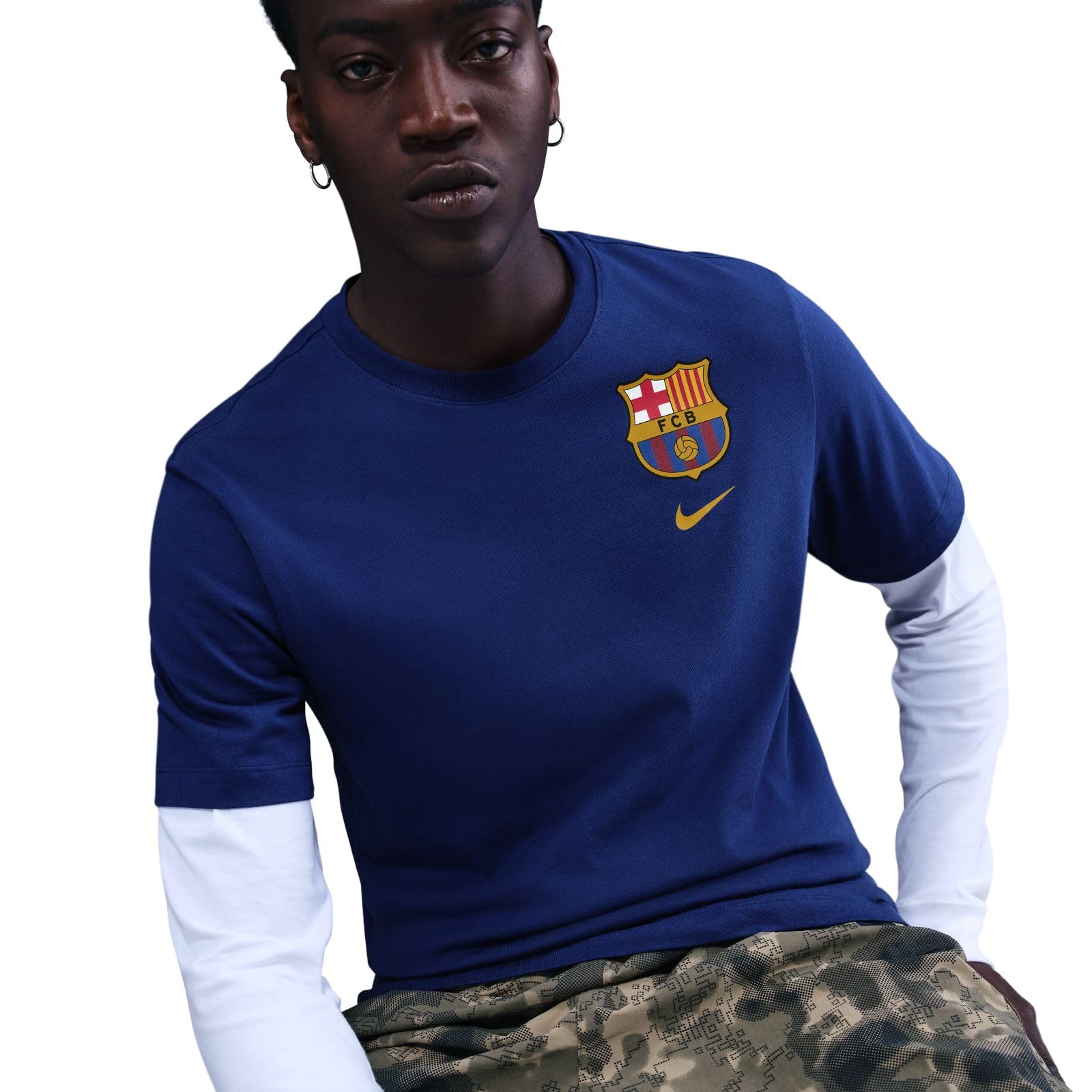 NIKE koszulka piłkarska Mężczyźni Fc Barcelona Nike Fußball-t-shirt Für Herren
