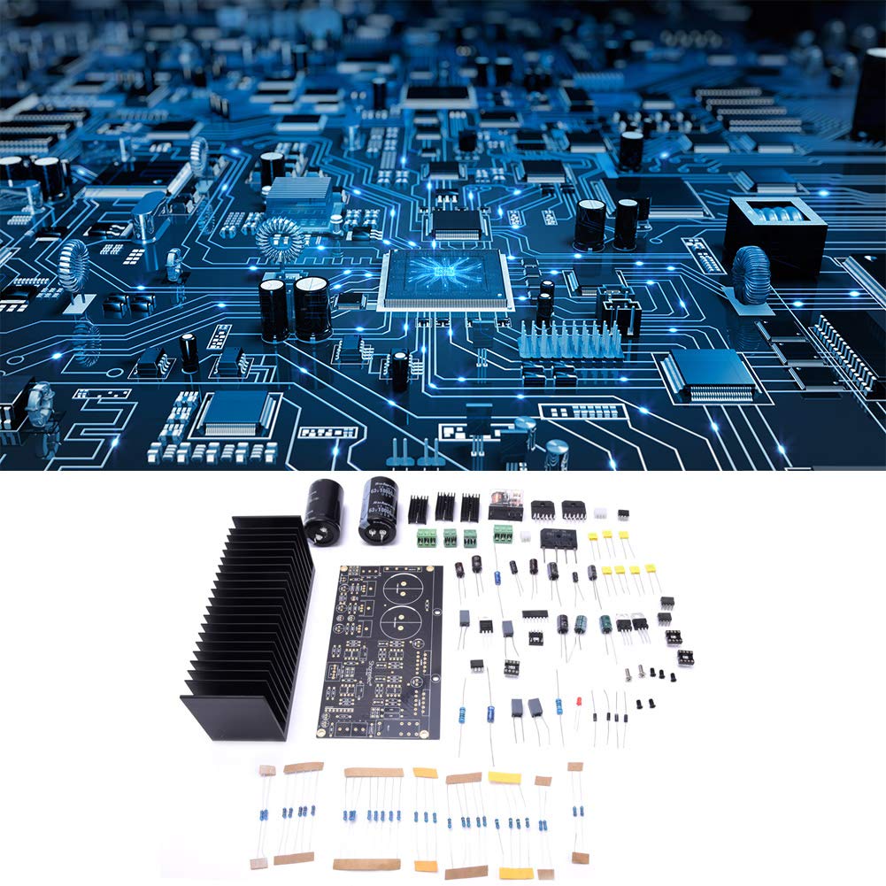 Scheda amplificatore di potenza stereo con doppio canale e componenti elettronici premium per sistemi audio domestici, kit fai da te LM3886, OP07, servo CC, amplificatore