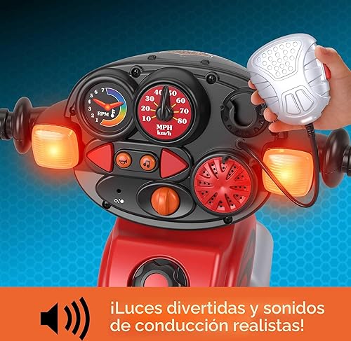 Miniatura 3 de Fisher-Price Triciclo para niños pequeños Harley-Davidson con luces y sonidos, bicicleta de juguete con asiento ajustable y almacenamiento para