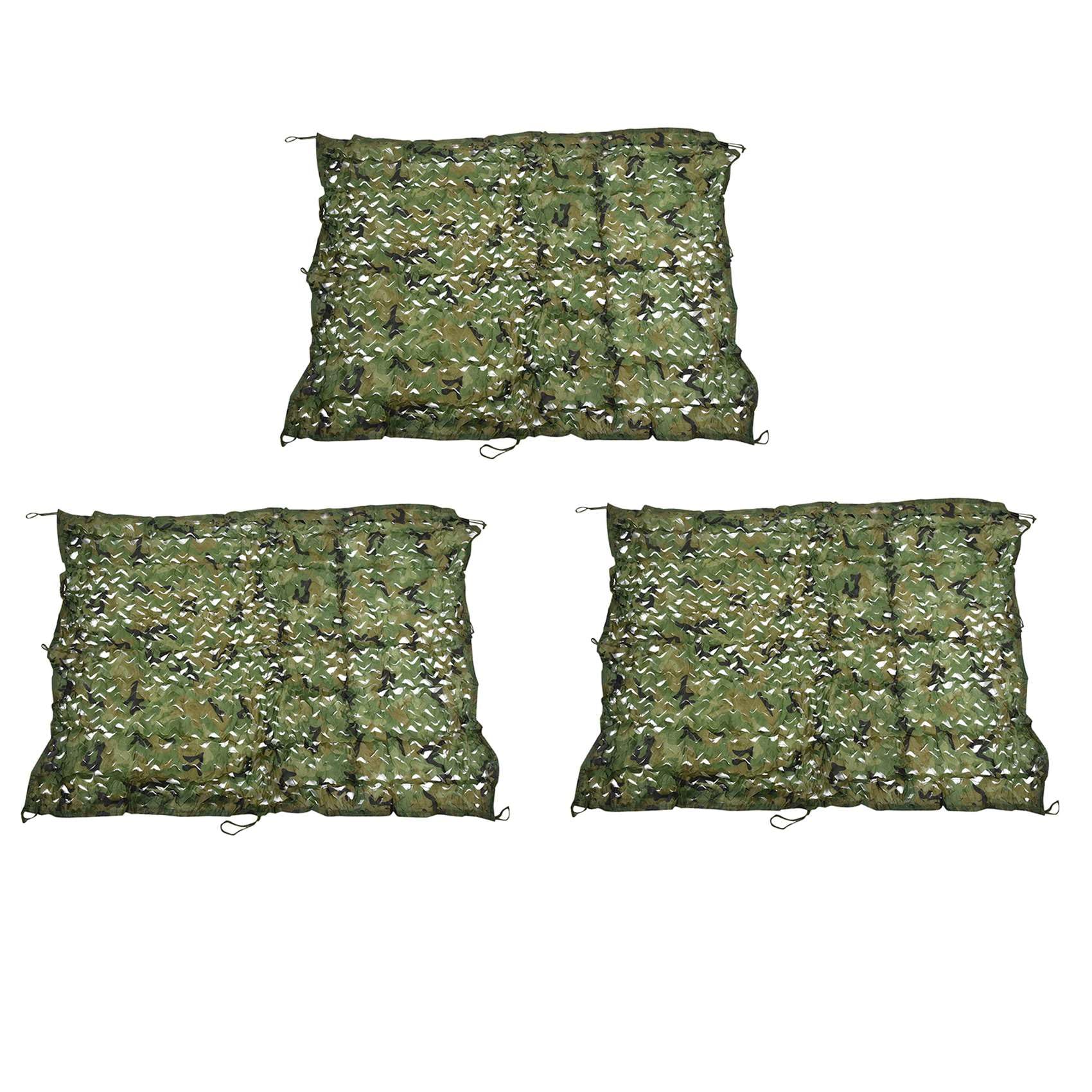 OUdini 3Pcs Camouflanetting 2Mx1.5M Hide Camouflanet Hunting Oxfabric Camo Netting for Sunshade Camping Shooting Hunting
