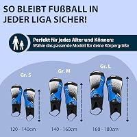 HUDORA Sípcsontvédő Bokavédelemmel és Habszivaccsal - Focis Lábszárvédő Gyerekeknek és Fiataloknak S/M/L Méretben 3
