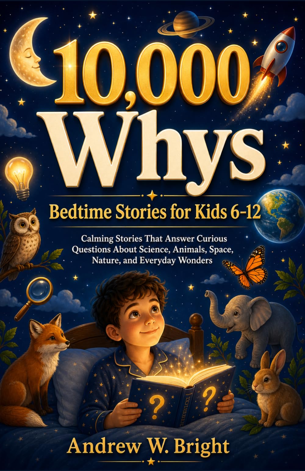 10,000 Whys Bedtime Stories for Kids 6-12: Calming Stories That Answer Curious Questions About Science, Animals, Space, Nature, and Everyday Wonders: 2 (The Whys Series)
