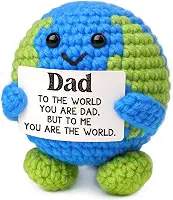 Presentes de aniversário de pai de filha filho esposa homens presentes de Natal bônus novo papai novo pai sogro ideias para o dia dos pais I Love You Dads presente positivo crochê animais decoração da