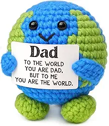 Presentes de aniversário de pai de filha filho esposa homens presentes de Natal bônus novo papai novo pai sogro ideias para o dia dos pais I Love You Dads presente positivo crochê animais decoração da