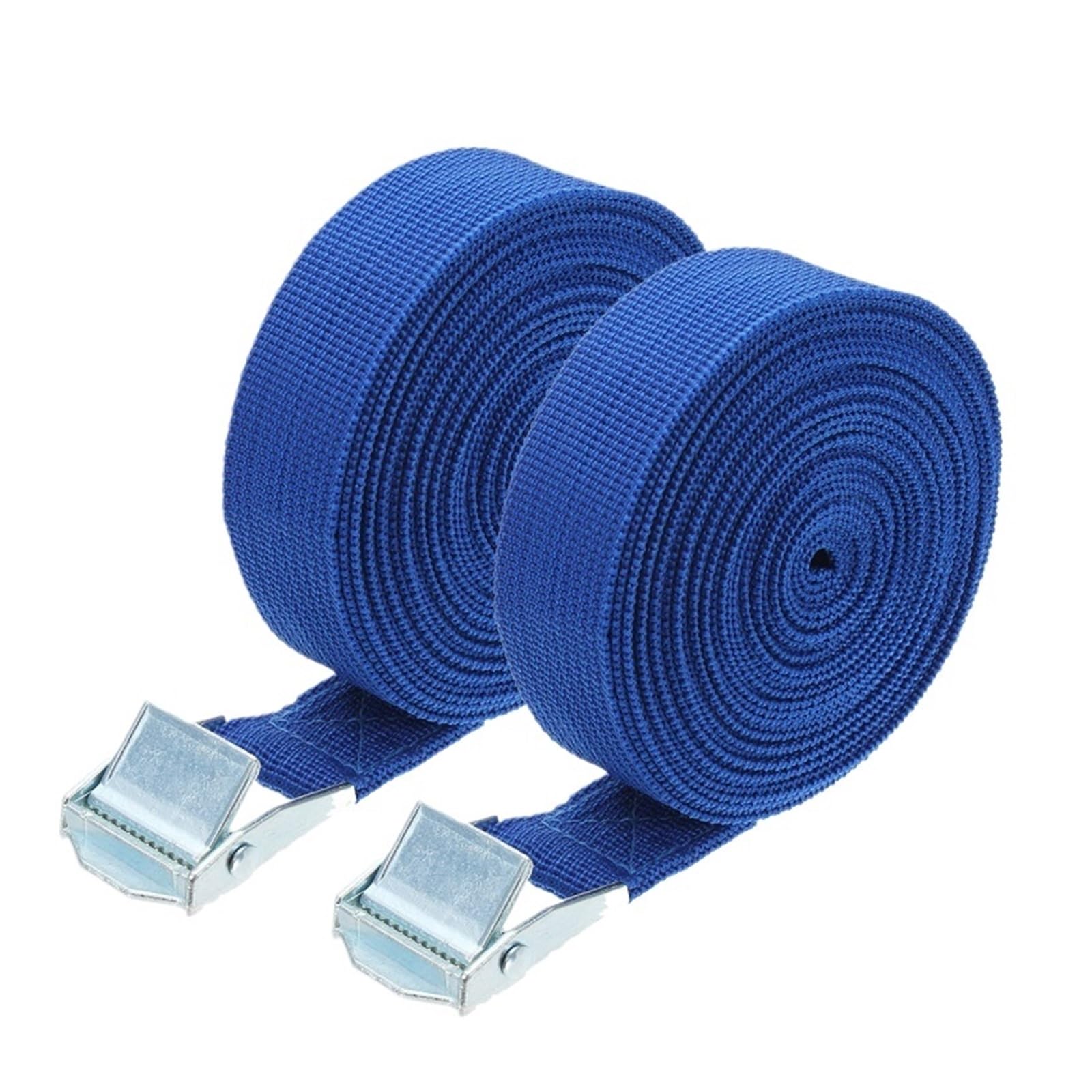 Cinghie a cricchetto for ancoraggio resistente 5 metri 2 pezzi for borsa for bagagli for bici da auto(Blue)