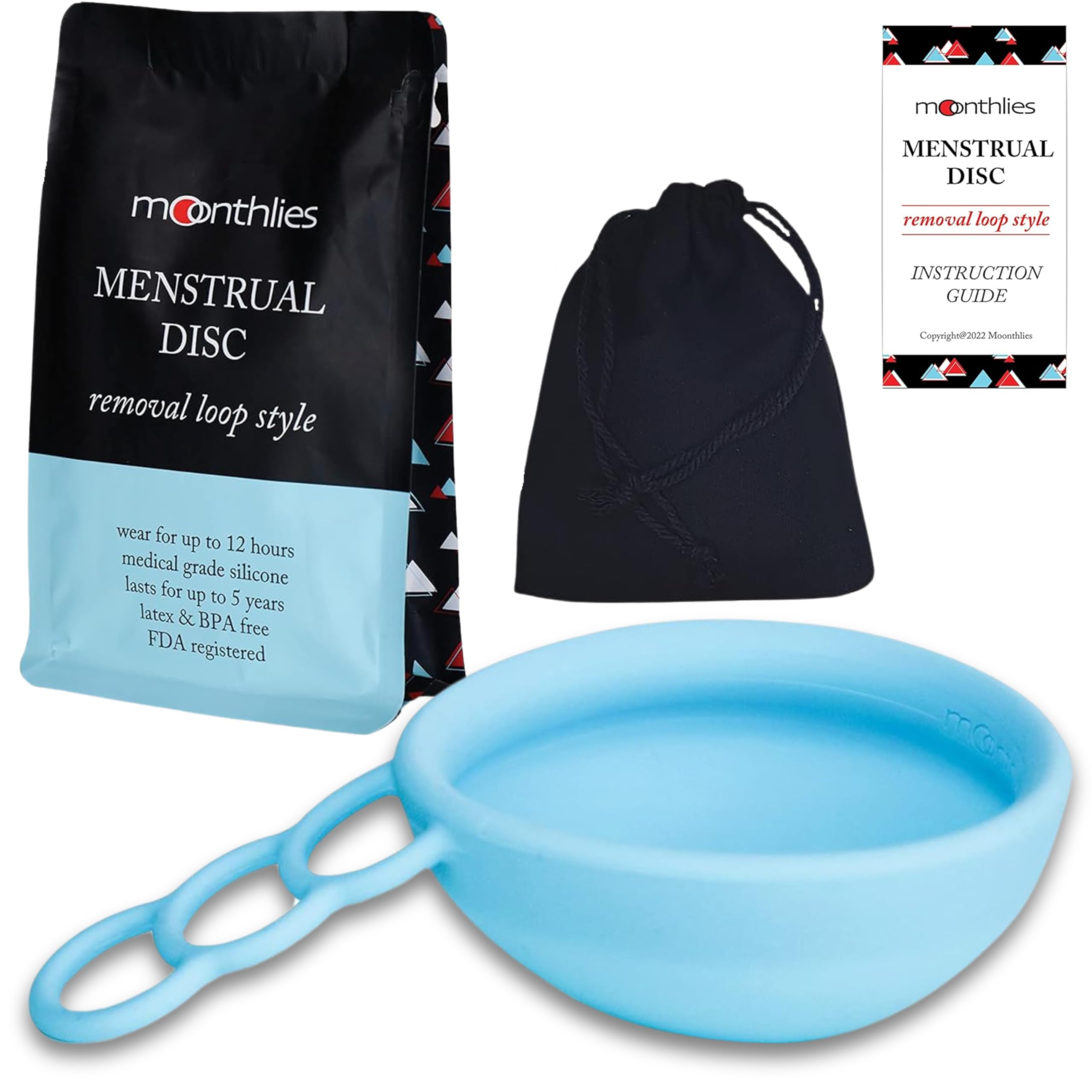 MOONTHLIES Menstrual Disc (Blue, 1 Small Period Disc)