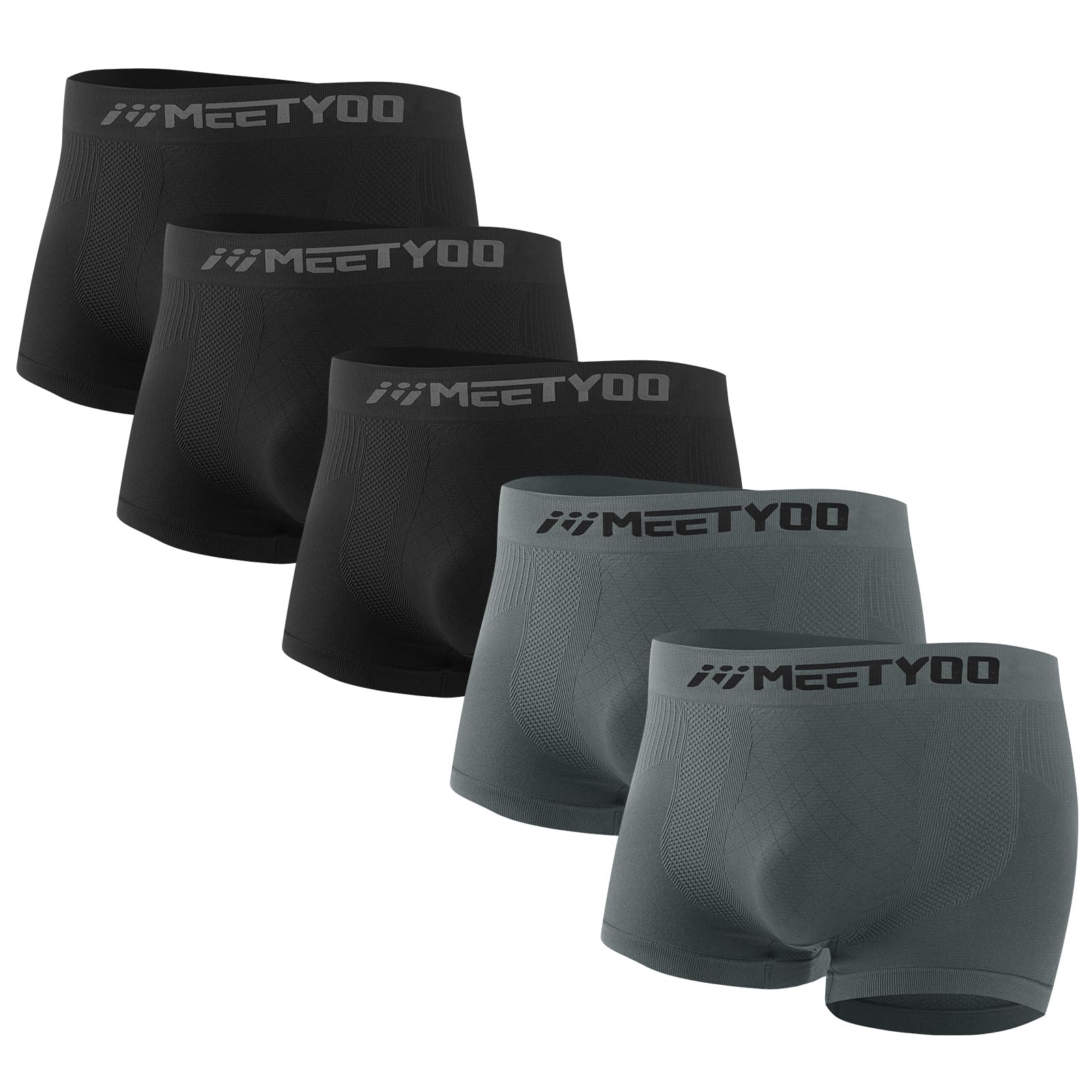 MEETYOO Men’s Leggings, Sports Compression Tights Quick Dry Base Layer Bottom Training Pants for Running Cycling Workout Gym