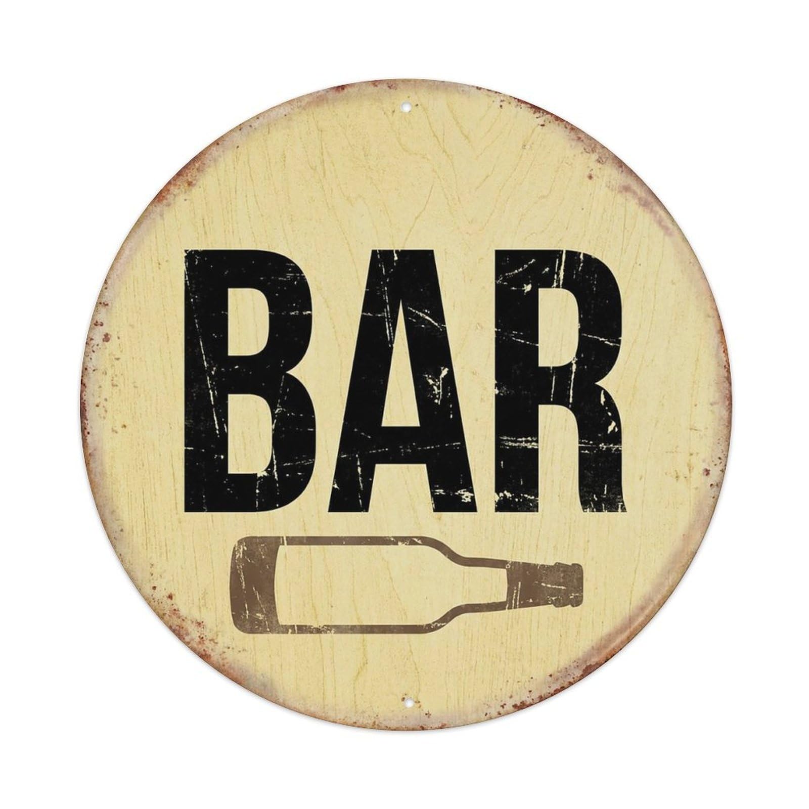 Vintage Beer BAR Boxwood Finish Retro for Pub Vintage Metal Tin Sign Plaque Wall Decor for Cafe, Club Bar, Office, Garden Metal Poster 8x8Inch