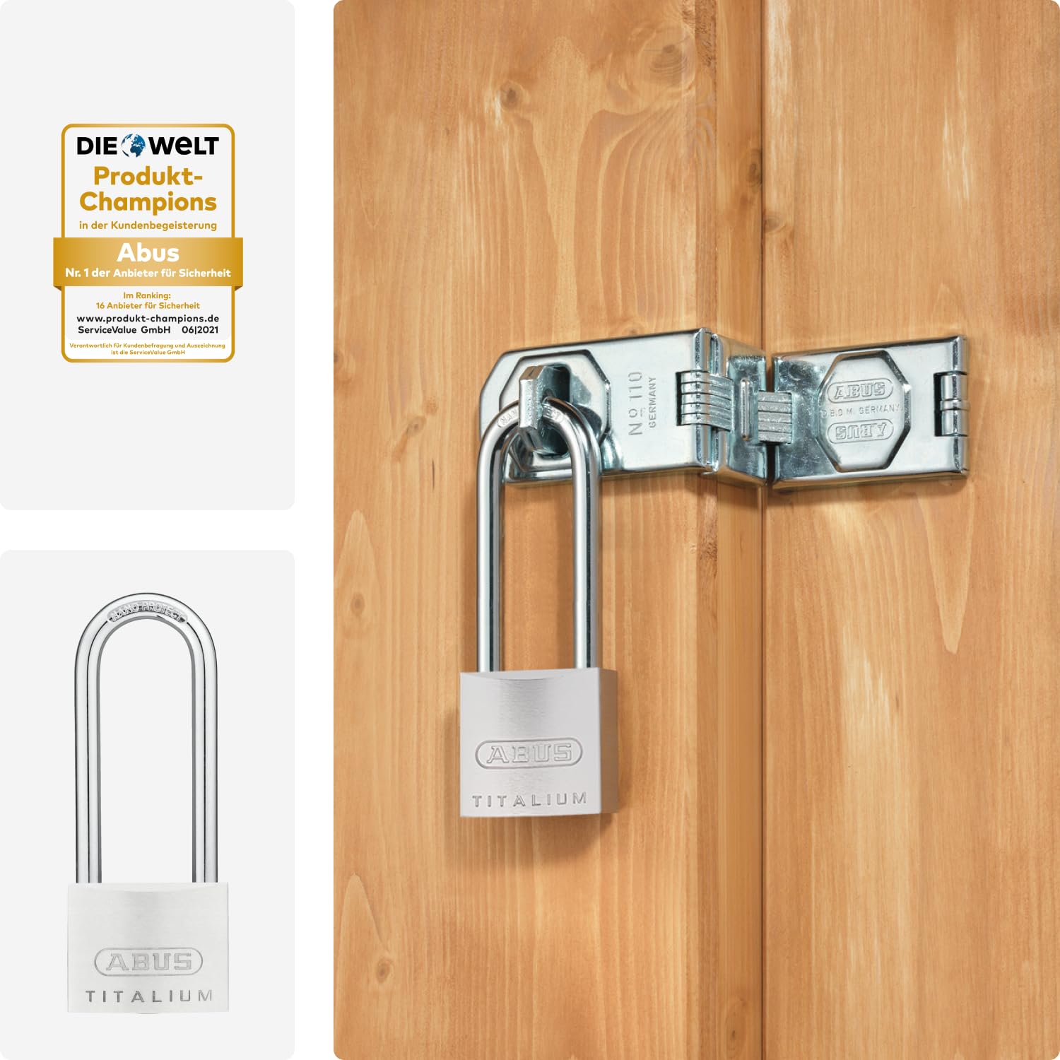 Candado Titalium arco extralargo 50mm KA6512