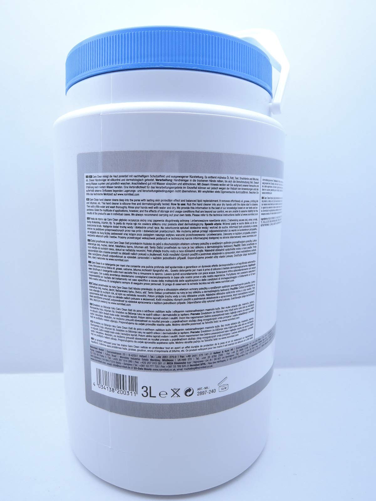 Normfest HANDWASCHPASTE WASCHPASTE HANDREINIGER Reiniger Care CLEAN 3L (3)