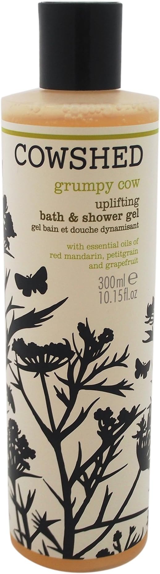 Cowshed Grumpy Cow Uplifting Bath & Shower Gel for Unisex, 10.15 Ounce