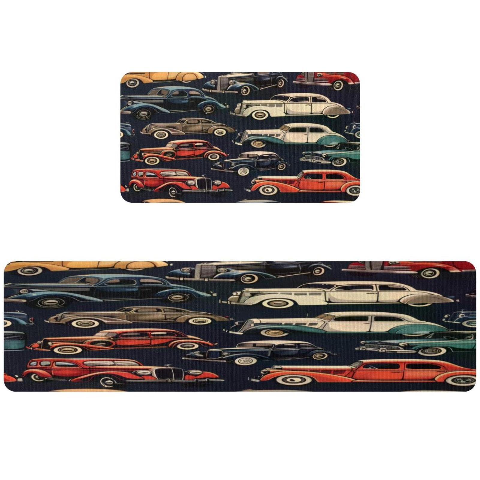 Tapis de cuisine antidérapants et lavables contre les sols glissants (Lot de 2)