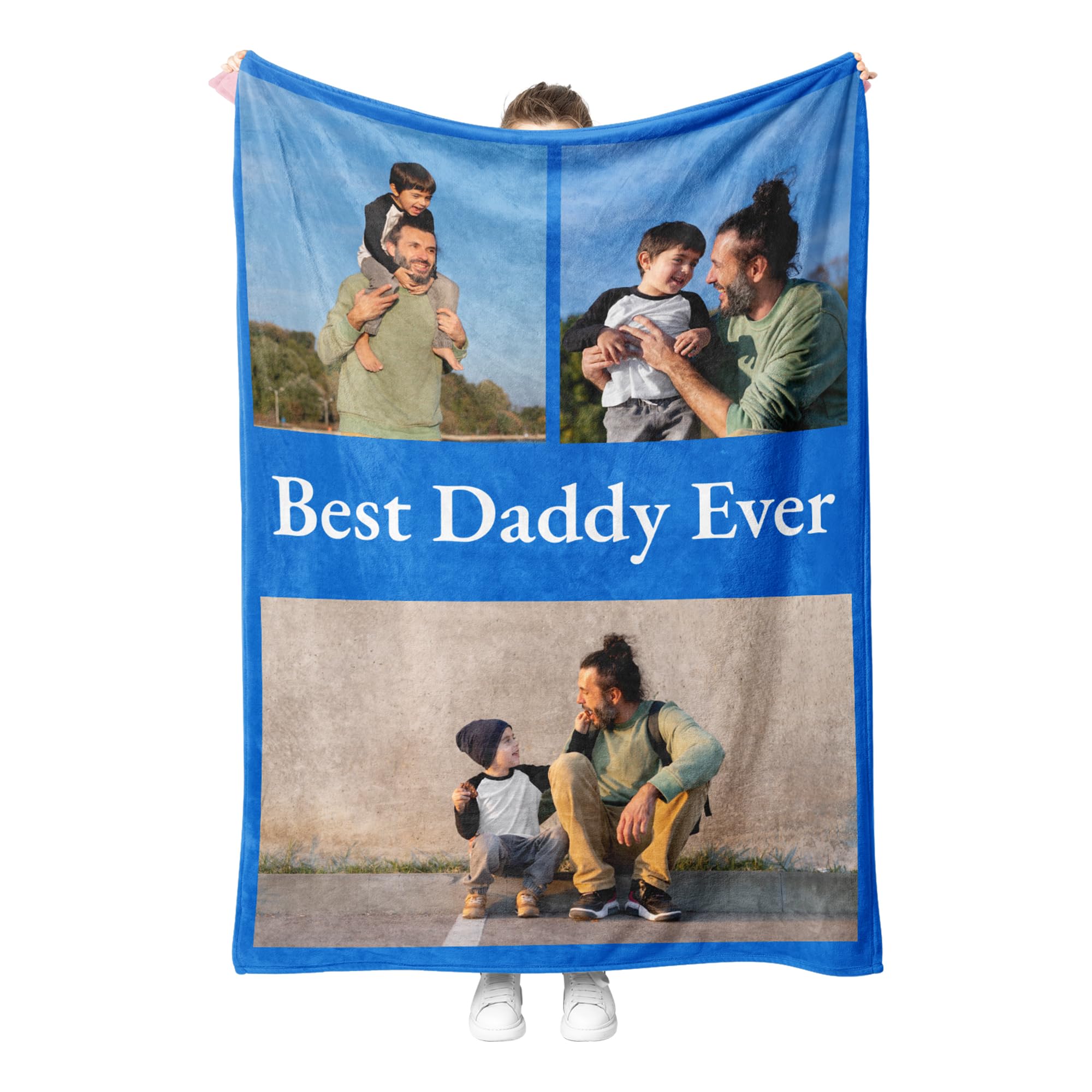 Personalised Blanket – Custom Photo Blanket for Adults, Kids, and Pets, Soft Fleece Memory Throw for Weddings, Anniversaries, or Any Occasion – Unique Personalised Gifts for Couples or Loved Ones