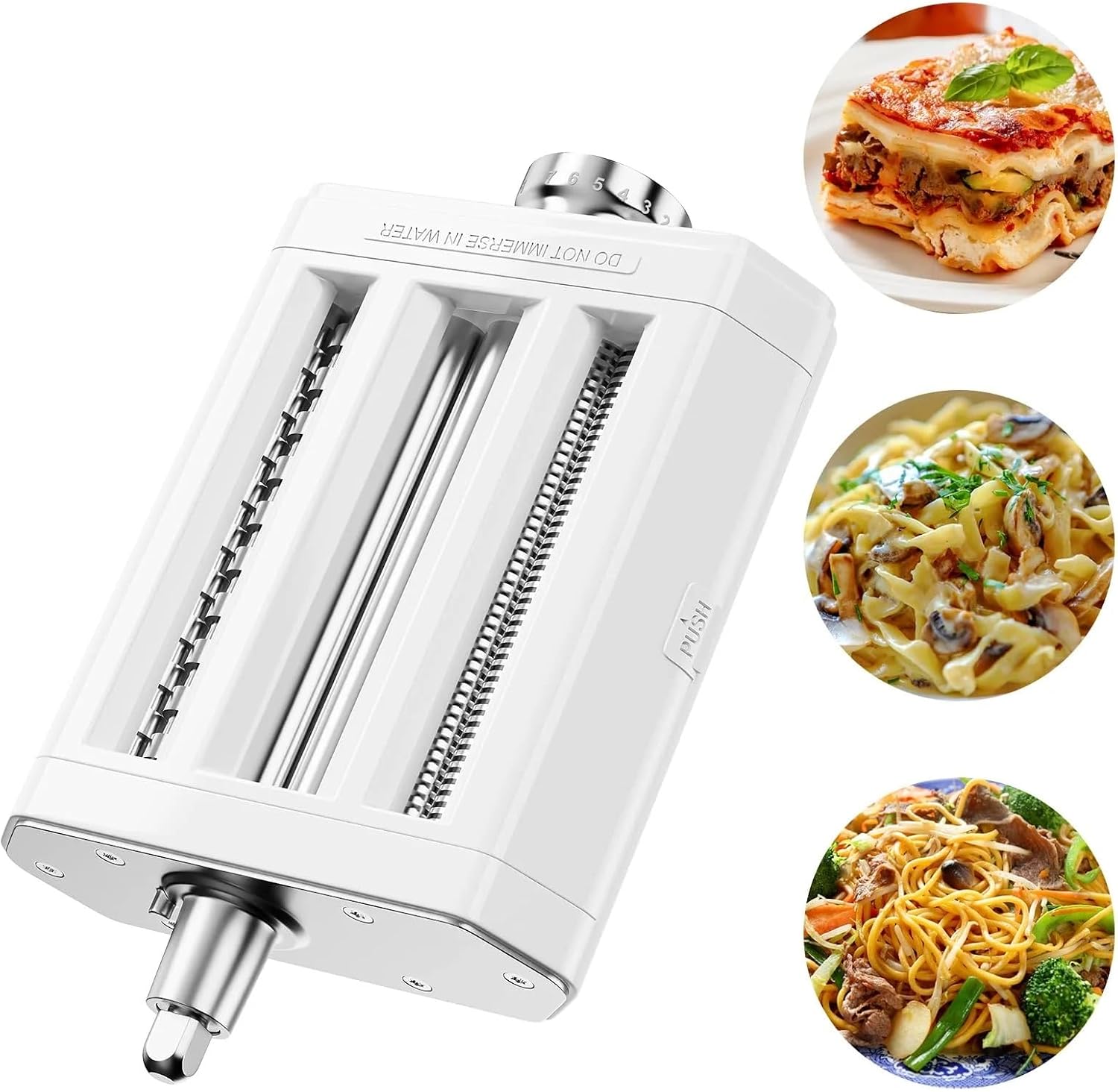 3 In 1 Pasta Maker Attachment，Compatible For KitchenAid，Pasta Roller Spaghetti Fettuccine Cutter Kitchen Pasta Making Tool