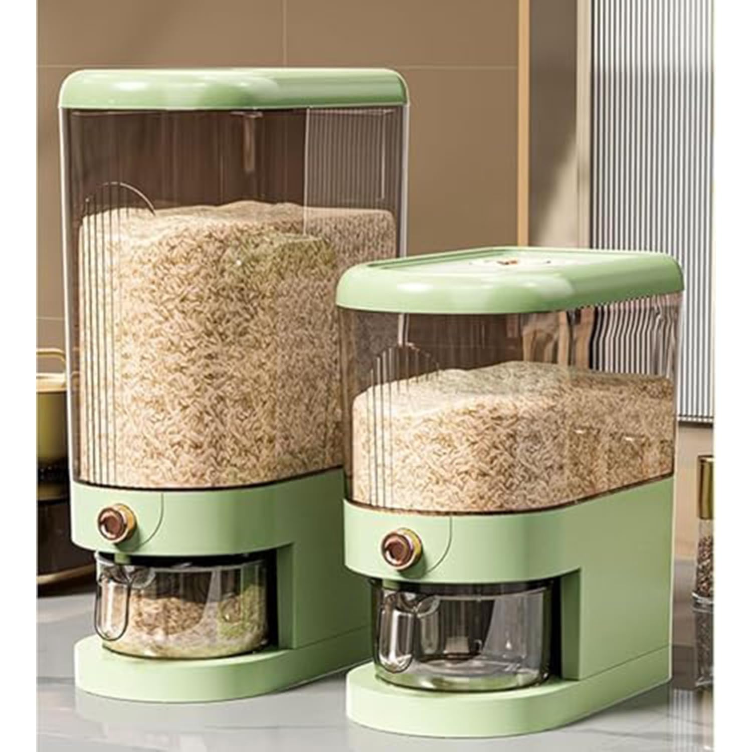 Recipiente hermético para almacenamiento de alimentos con doble sello de silicona, dispensador multiusos para alimentos secos y cereales, ideal para la organización de la cocina