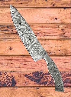 Poshland BBC-664 Custom Handmade Damascus Steel 8 Inches Chef blank Blade, kitchen blank blade - Poshland