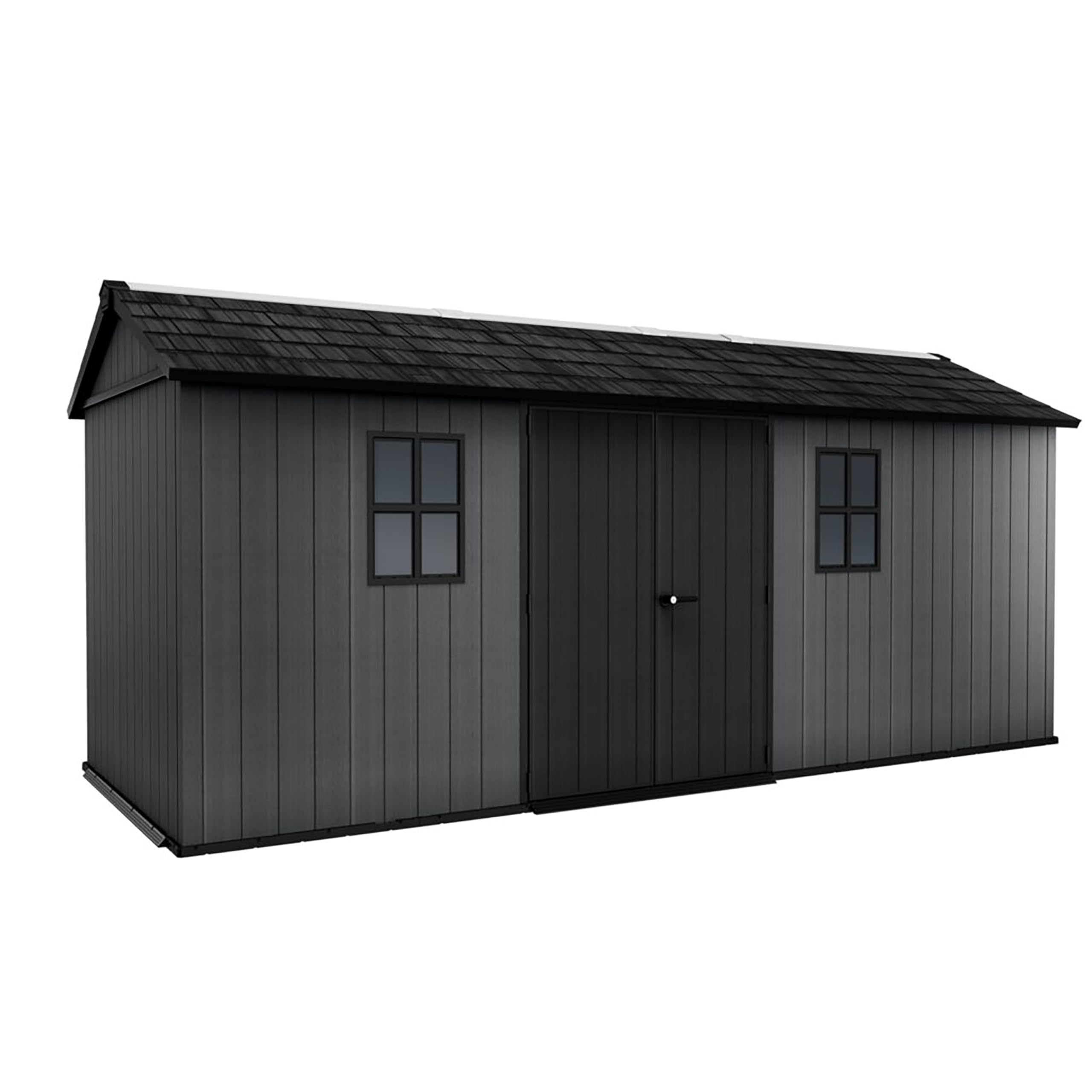 Abri de Jardin Newton Plus 1775-11,2 m² - Gris Aspect Bois - KETER