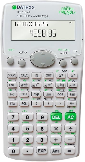 DS-736 283-Function 2-Line Scientific Calculator